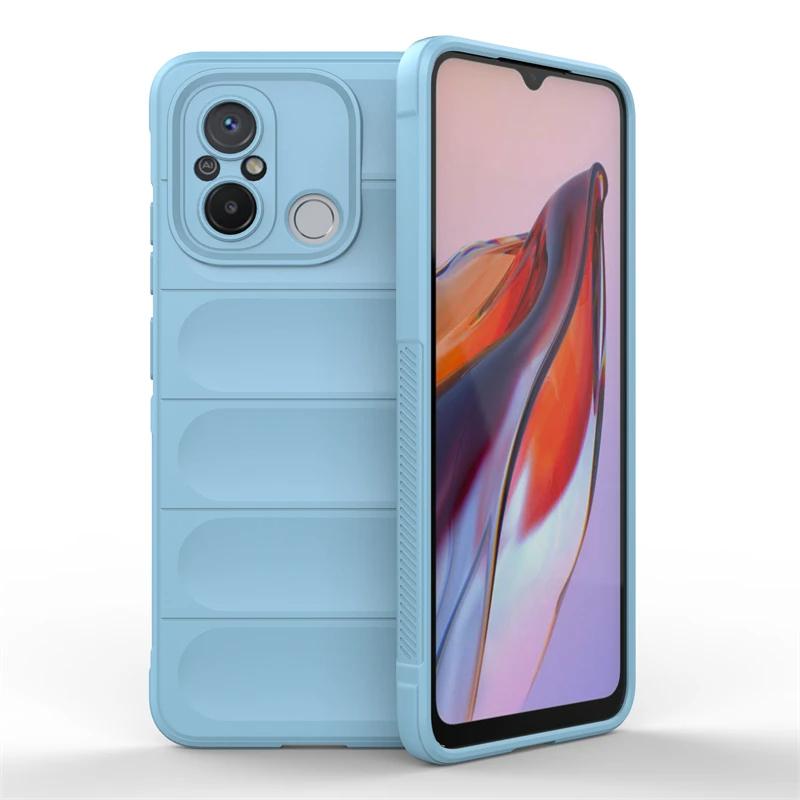 Для Xiaomi Redmi 9 9C 10 10C 12 12C 4G Задняя крышка Чехол для телефона Мягкий Жидкий Силикон Противоударный Защитный Funda Coque Чехлы