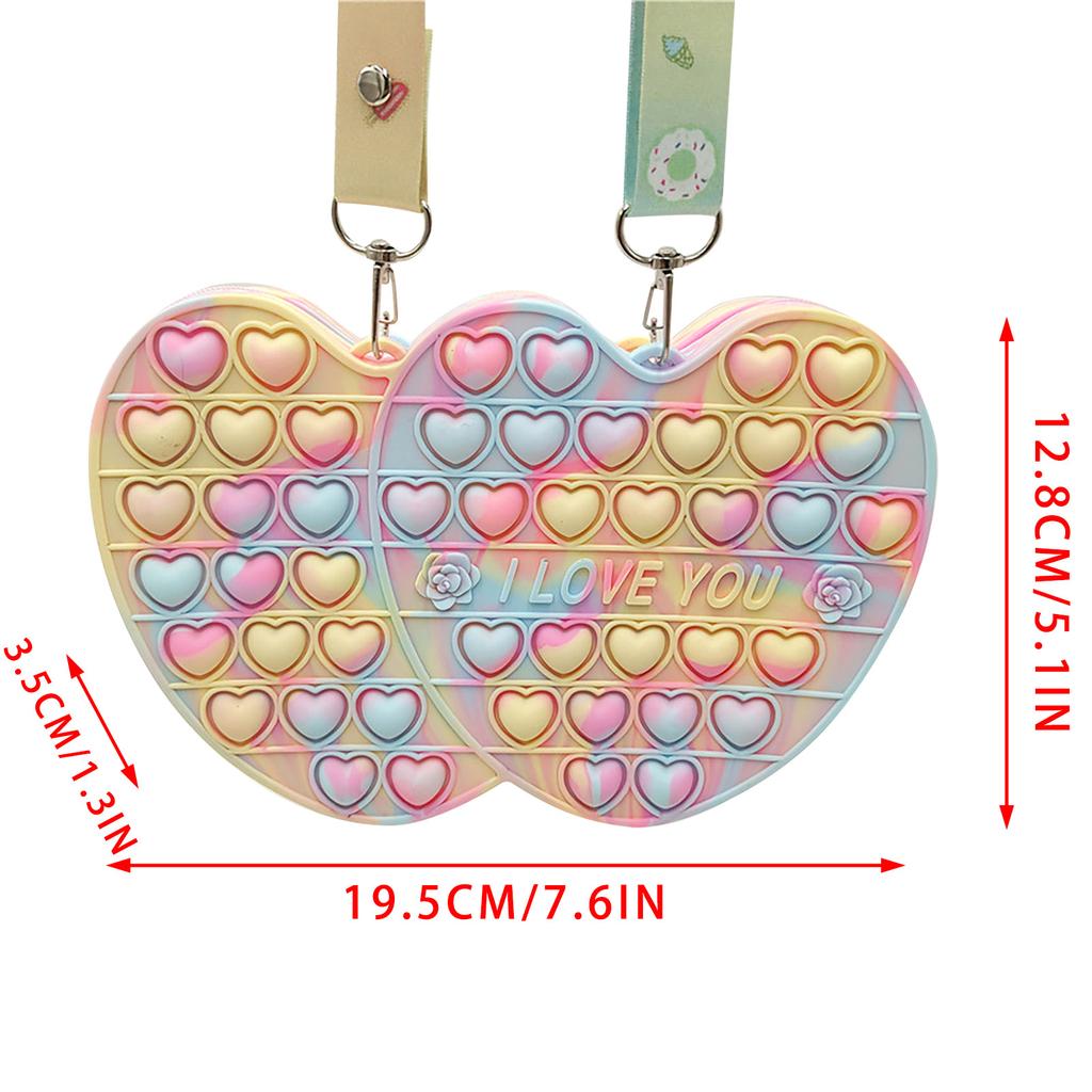 Push  Toy Pendant Bag ,Bubble  Toy Stress Relief Toys For Adult Kids