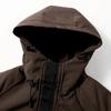 Большой размер 5XL-11XL Модные мужские парки оверсайз Зимнее пальто с капюшоном Повседневная свободная Толстая теплая зимняя куртка