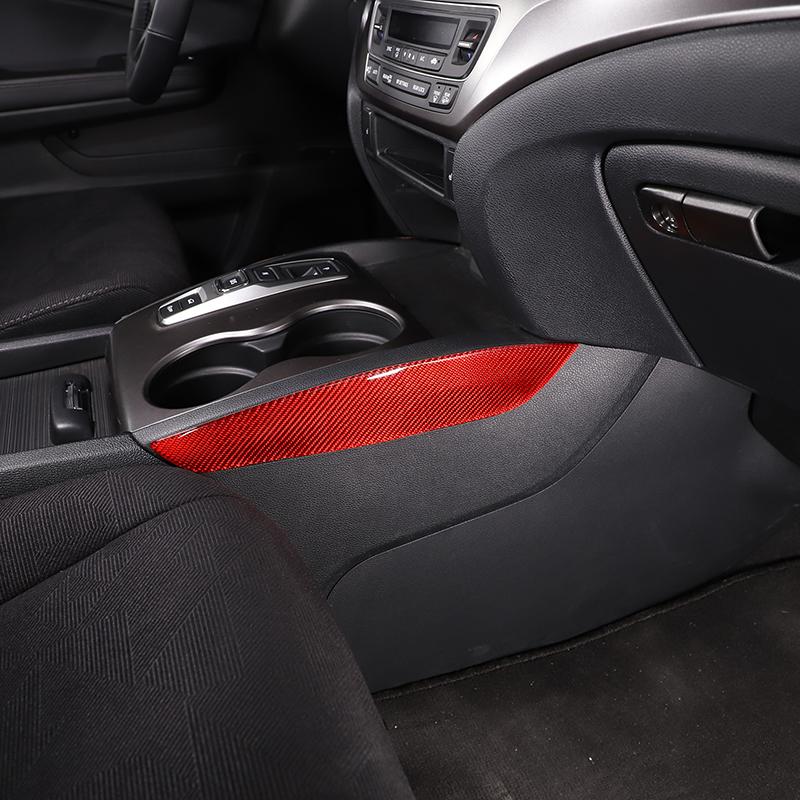 Для Honda Pilot 2015-2022 мягкое углеродное волокно автомобильный центр управления механизмом переключения передач панель крышка чашка воды рамка накладка наклейка