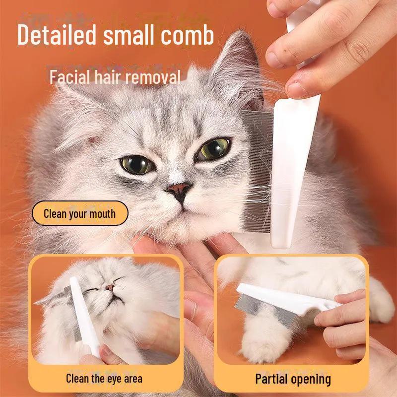 Pet Flea Removal and Grooming Comb: Dense Tooth Steel for Cats & Dogs