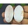 AAA Pink Scolocite Oval Shape 2Pcs Cabcohon Loose Gemstone 136Cts. 49-50MM SK-3520