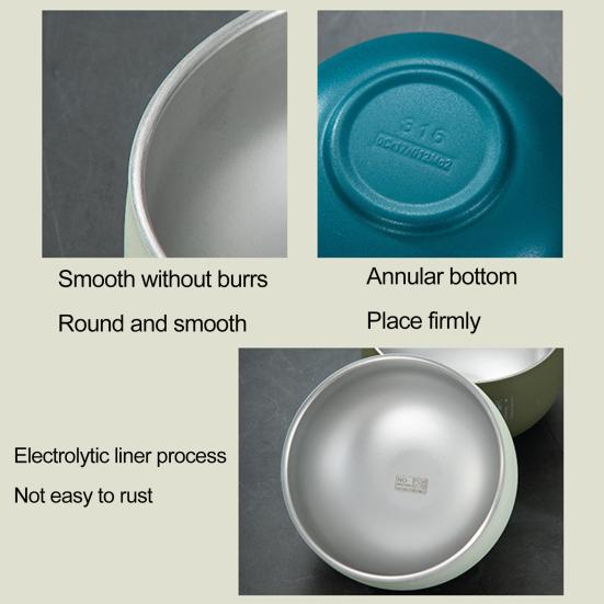 Миска для еды с крышкой, теплоизоляция, нержавеющая сталь, миска для смешивания салатов в японском стиле, кухонный гаджет