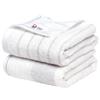 Bloom Imabari Towel Certified Natural Border Bath Towel Set of 2 Made In Japan (Gray Border)