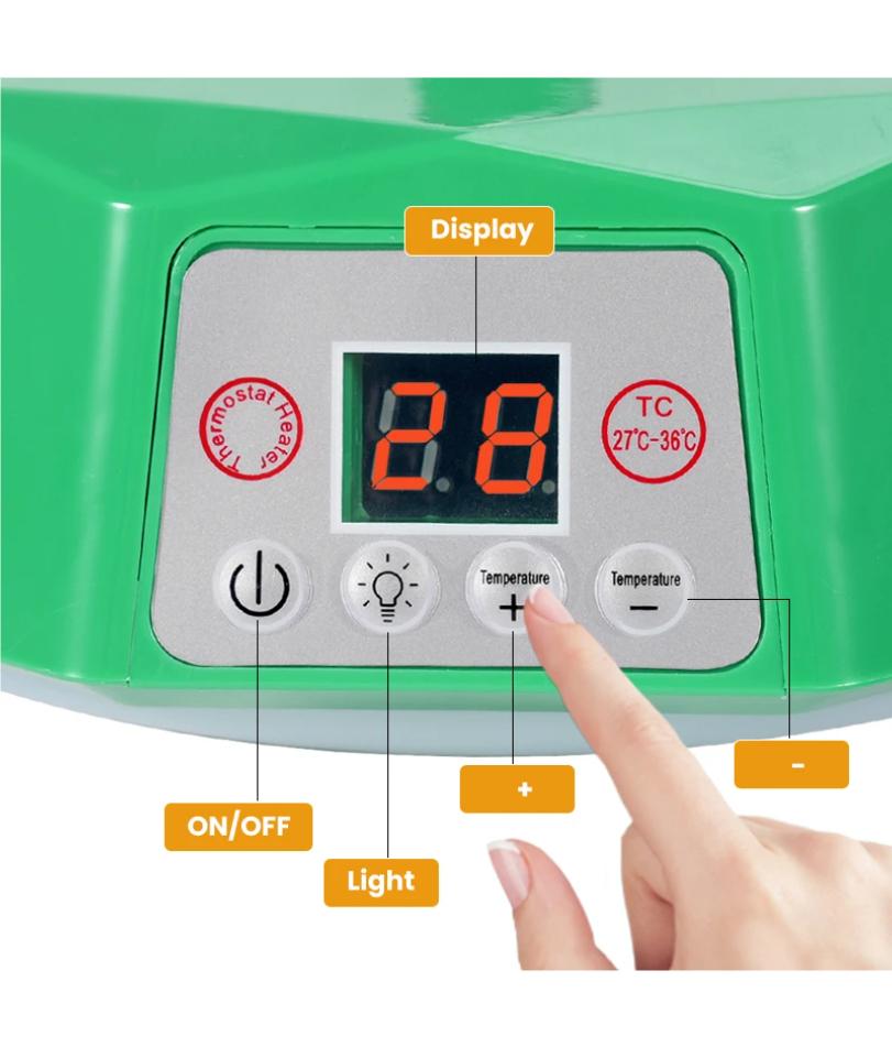 Питомец Птица Интеллектуальная Лампа Обогрева Термостатический Контроллер Температуры Обогреватель Животное Теплый Свет Птица Высиживание Инкубатор