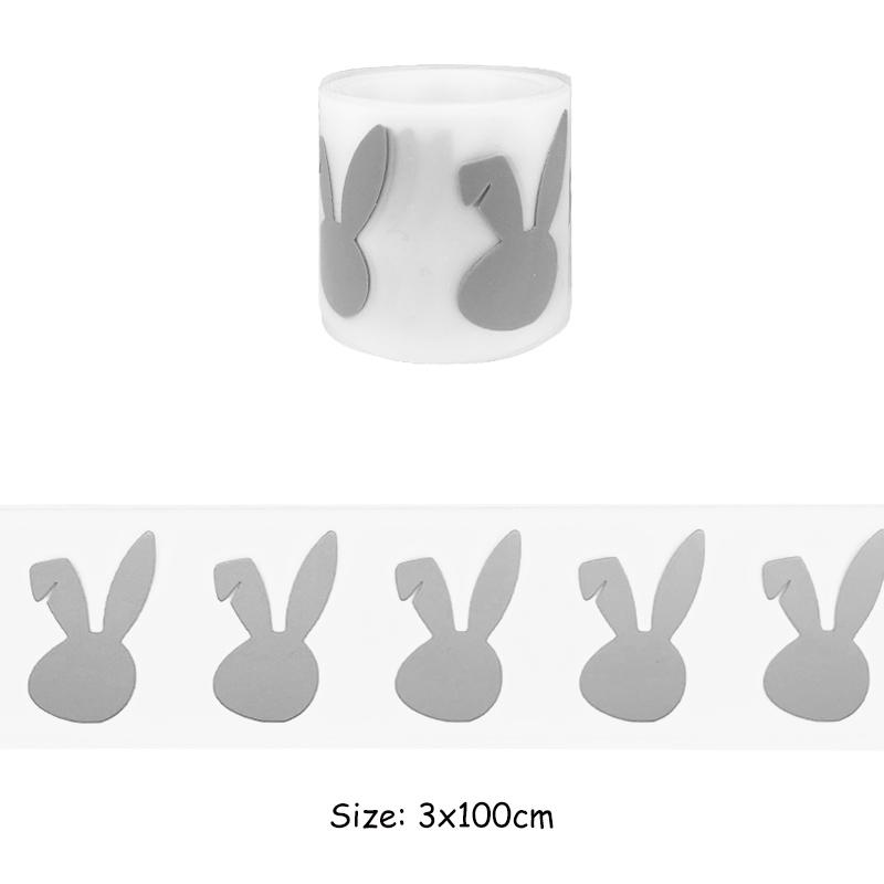 100x3cm Reflective Animals Iron-On Transfers Beast Fish Rabbit Wolf High Visibility Iron On Patch DIY Fashion New Heat Transfer Garment Accessory