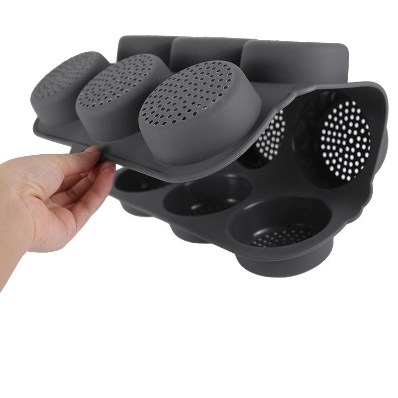 Пищевой, Силиконовая форма для бургеров, 12 отверстий, Форма для выпечки хлеба, Форма, Легко извлекается, Кухонный инструмент для выпечки
