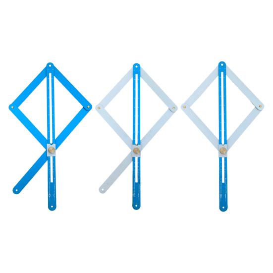 Угловой угломер со шкалами, высокоточный многофункциональный диагональный угольник из алюминиевого сплава, линейка, транспортир, инструменты для измерения углов при деревообработке