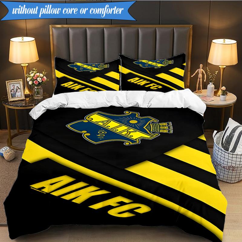 Aik Crest 3pcs Bedding,Including 1pc Duvet Cover And 2pcs Pillowcases Perfect for Christmas,Ideal for Bedroom, Dormitory