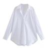 Women Turn Down Collar Elegant Office Basic Candy Color Shirts Long Sleeve Solid Color Work Wear Blouses