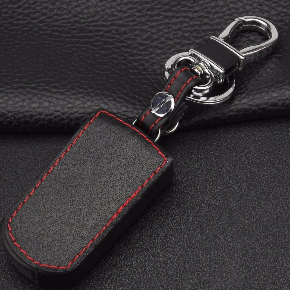 Jingyuqin Remote 3 Buttons Leather Car Key Case Cover For Mazda 2 3 5 6 RX8 MX5 Flip Remote Case Car Styling Auto Parts 2