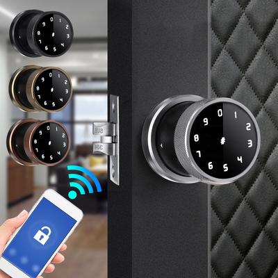 Умный замок отпечаток пальца bluetooth дверной замок цифровая клавиатура смарт-карта кодовый замок с ручкой для отеля дома офиса приложение