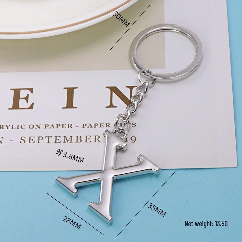 Custom English Alphabet Keychain: Personalized Letter Pendant Gift