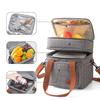 Double Layer Insulation Bag, Large Capacity Outdoor Picnic Bag, Waterproof Ice Bag, Portable Bento, Crossbody Lunch Bag