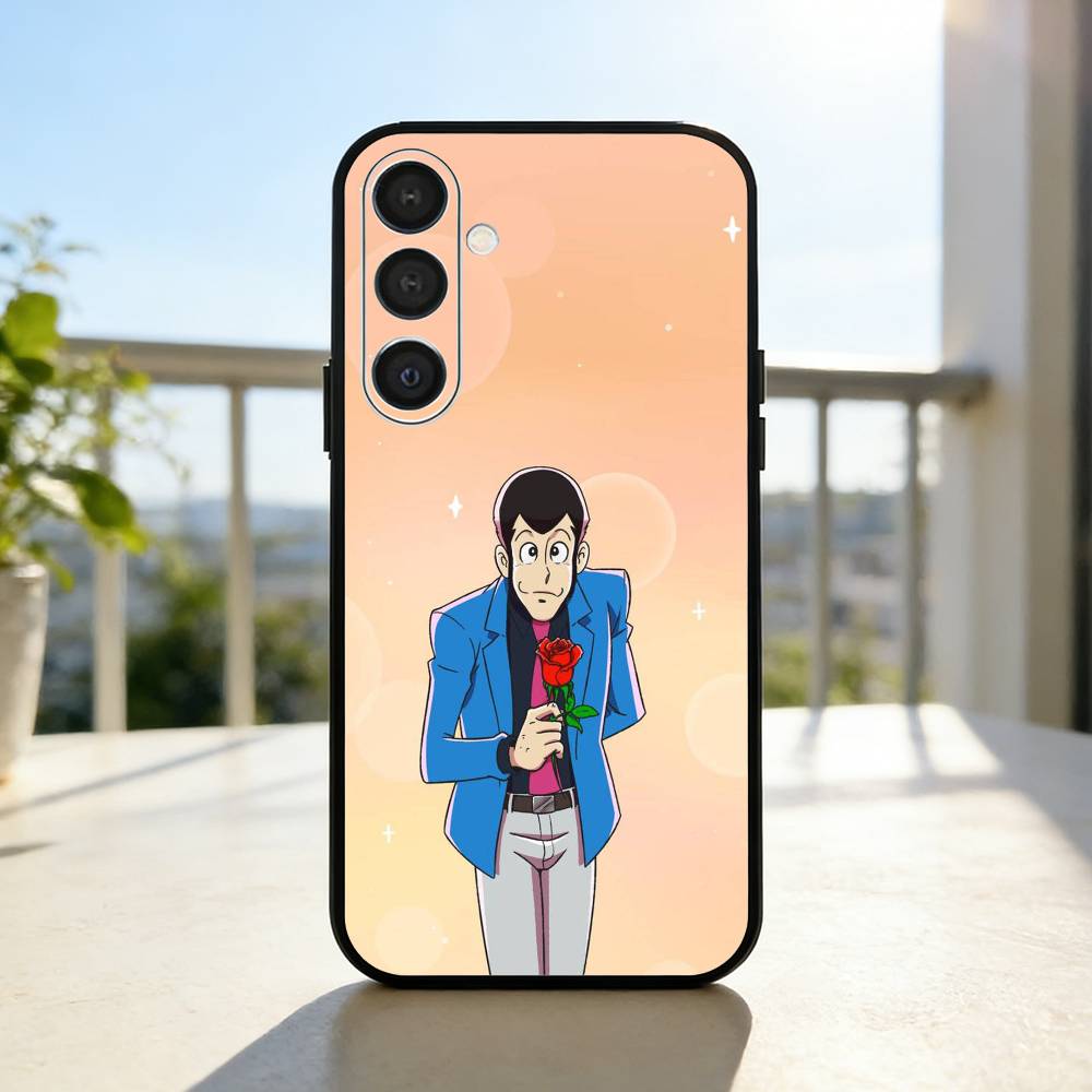 Чехол для телефона L-Lupin the Third для Samsung A73,72,71,A52,51,40,41,A22,A32,31,A13, Мягкий черный корпус