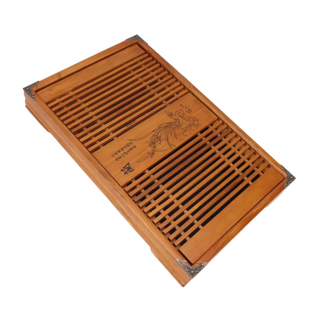 Поднос для чая кунг-фу, китайский поднос для чая гунфу, дренажный поднос для хранения воды, деревянный чайный столик со сливной трубой