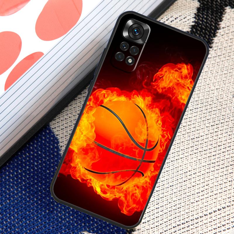 Баскетбольный спортивный чехол для Xiaomi Redmi Note 12 11 10 9 8 Pro Note 8T 9S 10S 11S Redmi 10 10C 12C 9C Cover
