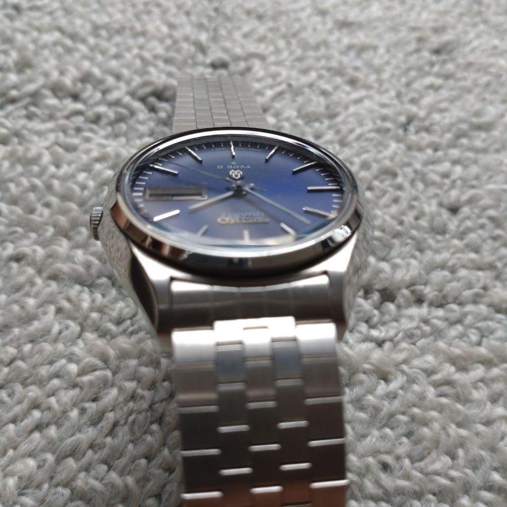[USED] Seiko Quartz TYPE2 Blue Dial Used Fully Functional