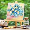 14/23Pcs/Set Mini Canvas Board with Easel Set Outdoor Painting DIY Craft Lightweight Painting Art Kit