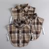 Coffee Plaid Fake Collar Versatile Universal Fake Collar Autumn Shirt Decorative Collar Sweater Fake Collar