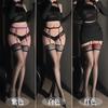 Sexy Black Silk Suspenders Stockings Pure Desire Knee Stockings Lace Sex Stockings White Silk Thigh Socks