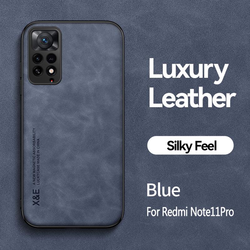 Для Xiaomi Redmi Note 12 11 10 9 8 Pro 12S 11S 10S 9S 12C 10C 10A 11A A1 A2 чехол из магнитной овчины роскошный кожаный чехол