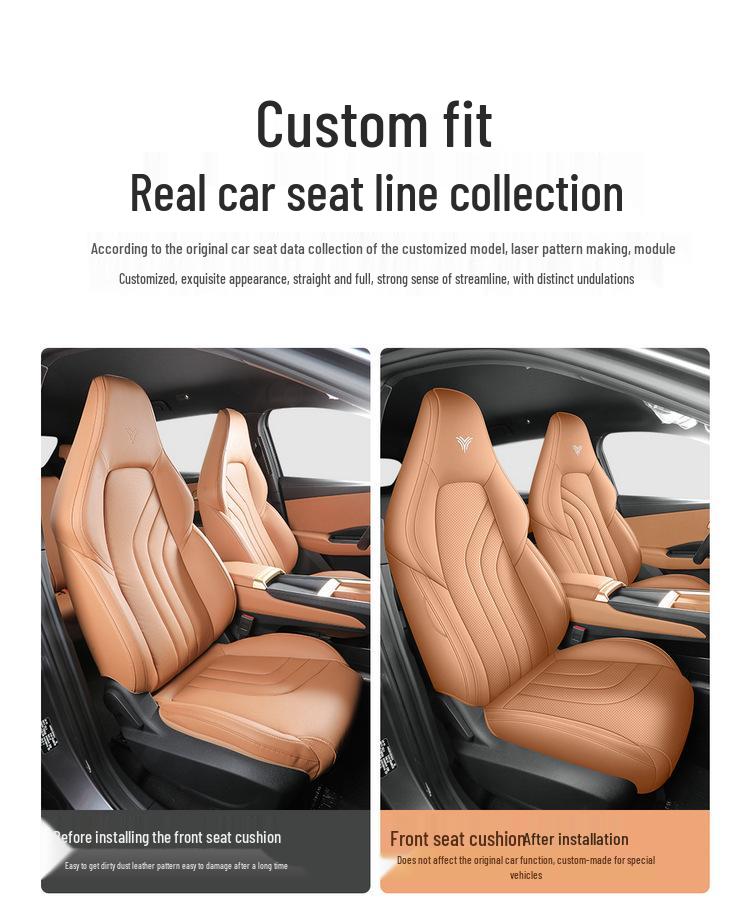 Neta X Чехол-подушка на сиденье автомобиля из натуральной кожи - Всесезонный, Универсальный размер