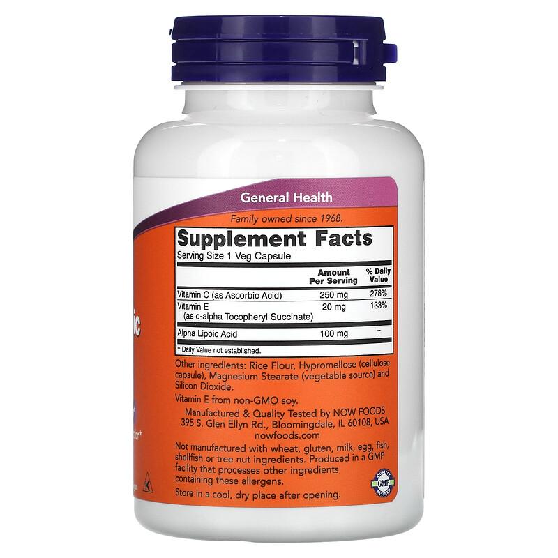 Alpha Lipoic Acid, 100 mg, 120 Veg Capsules