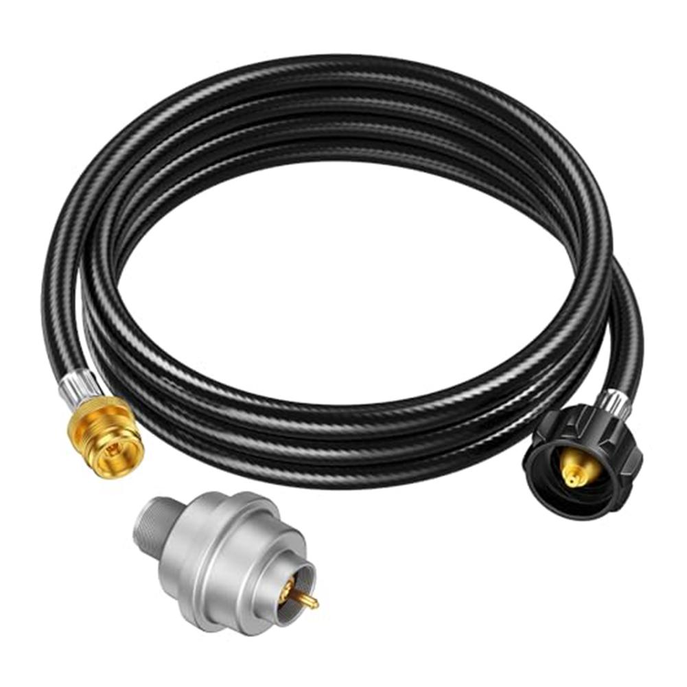 F273699 Фильтр топлива для пропана с шлангом 6 футов, с адаптером QCC1 Type1, для обогревателя Buddy и гриля. Надежная работа на открытом воздухе.