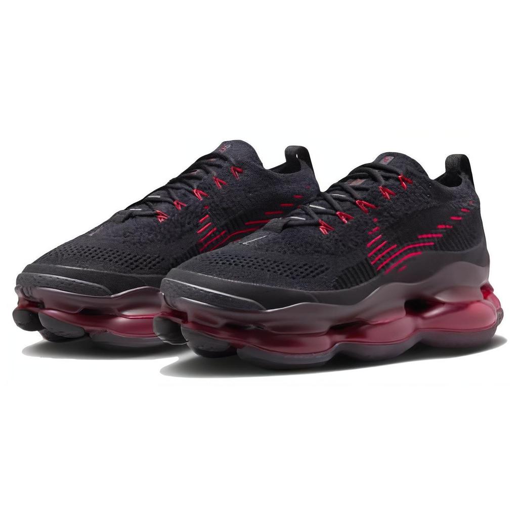 Nike Мужские кроссовки Air Max Scorpion Flyknit Bred, черные, университетский красный DJ4701-004