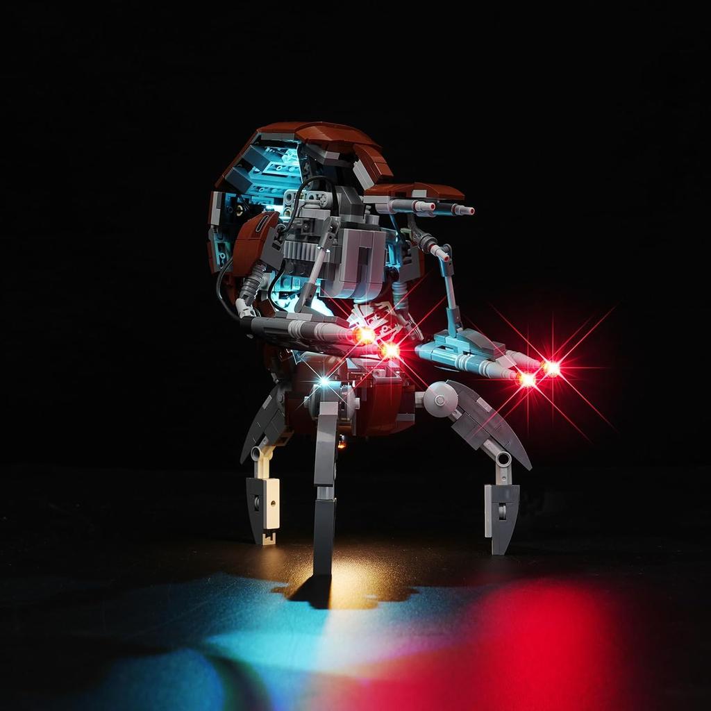 Light Kit for Lego Droideka 75381, Innovative Led Lighting Kit Light Design and Configuration Compatible with Lego 75381 Building Blocks Model - NOT