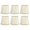 6PCS Crinkle Texture Lamp Cover Cloth Chandelier Lampshade Decorative Small Lamp Shade  Wall Lamps