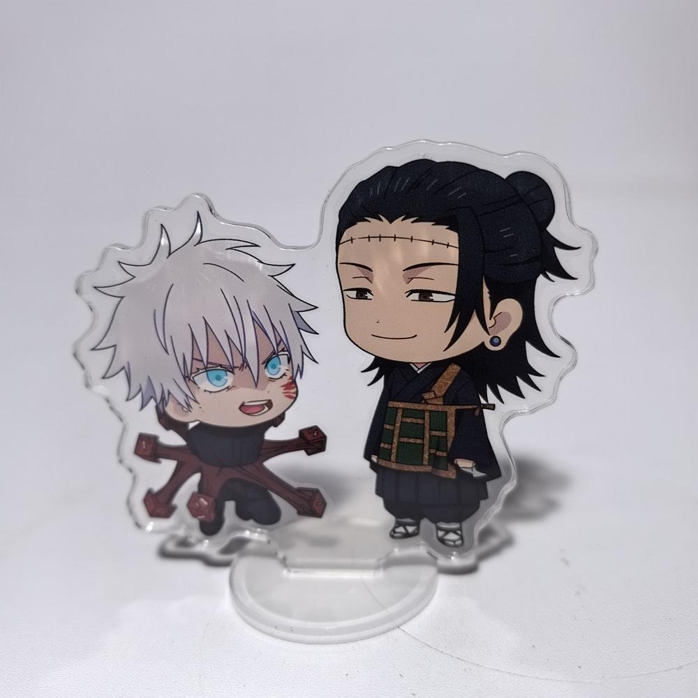 8 см Аниме-аксессуары Jujutsu Kaisen Сатору Годжо Нанами Кенто Мини-подставка Акриловые украшения Коллекции моделей Куклы Фигурки Подарки