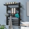 Premium Black Heated Towel Rack for Bathroom - 27.5x19.6x7.8In Warm Towel Rail for Home,Hotel & Spa - IPX4, 44 Lbs Load Capacity