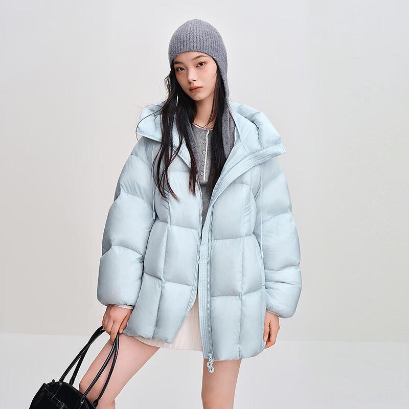 LEDING Women's Puffy Hooded Down Jacket