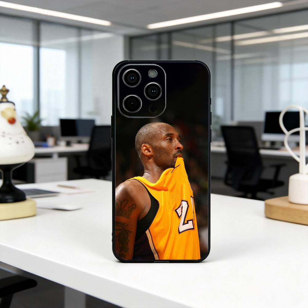 Чехол для телефона K-Kobe B-Bryant-KB для iPhone 17,16,15,14,13,12,11 Plus,Pro Max,XS,Мягкий силиконовый черный