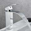 3/8 Standard Wide Spout Single Hole Brass Waterfall Hot and Cold Water Faucet Basin Water Tap