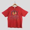 Vintage Chicago Blackhawks NHL Red Tshirt Large Chicago Blackhawks Printed Spell Out Champs Shirt Chicago Blackhawks Ice Hockey Logo 7 Tee L