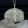 Unalome Pendant Necklace Hippie Necklace Spiritual Symbol Necklace Yoga Neck Jewelry Gift