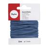 Elastic Thread, 1mm Card 5 M, Medium Blue