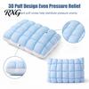 Soft Microfiber Pillows for Side Sleepers Cooling Quilted Puff Pillow, Cloud-Like Bed Down Alternative Comfortable Hypoallergenic Sleeping Pillow