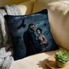 RRaven CCrow Movie Cushion Cover Washed Linen Soft Breathable Decorative Case For Sofa Home Pillow Cover