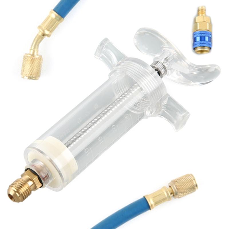 Насос гидроусилителя Впрыск топлива Автомобильный кондиционер Адаптер Автомобильное масло 1/4" 1 унция Ручной поворот Отлично подходит для дома, офиса, кондиционера автомобиля