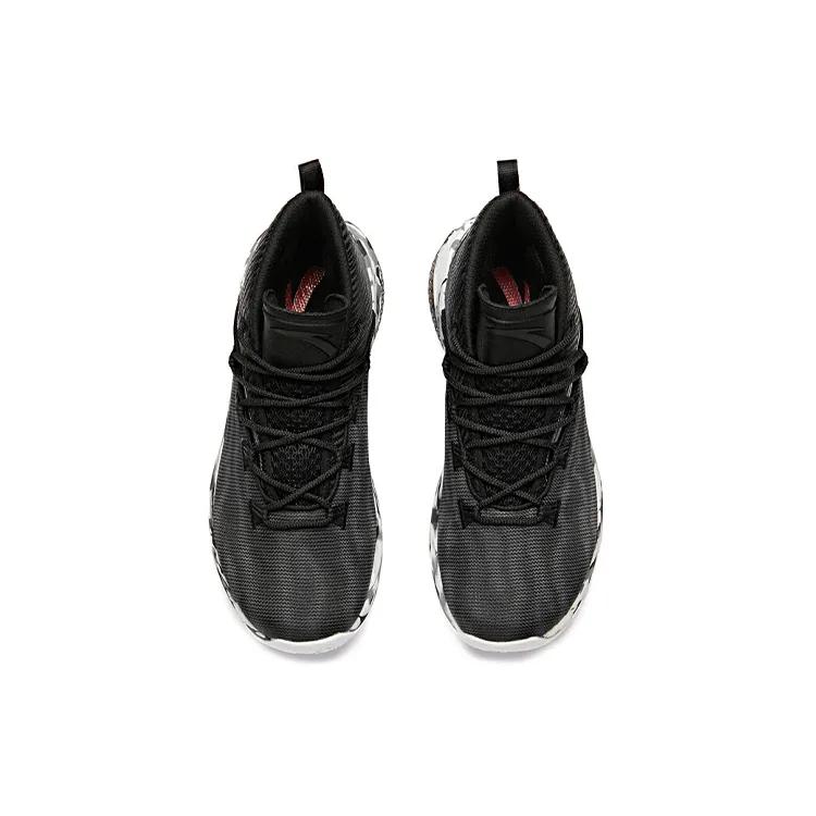 Anta UFO2.0 Mid top Basketball Shoes Men's Black White (Unisex) Basketball Shoes 11911603 6