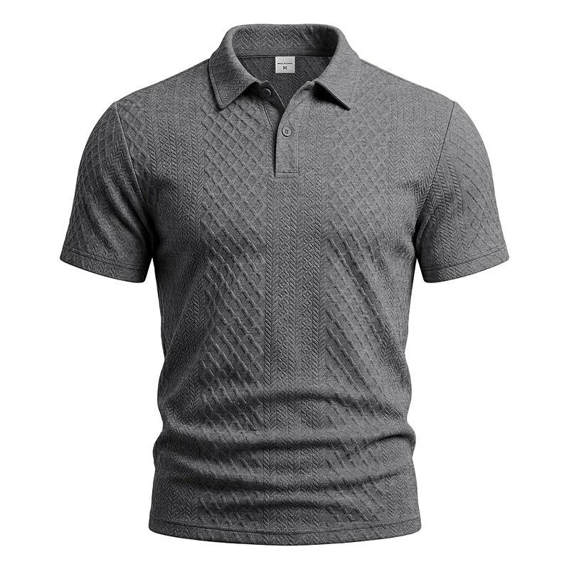 Men Summer Loose Casual Short Sleeve Polo Shirt