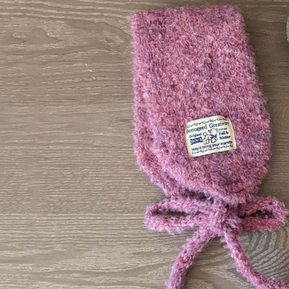 Solid Color Wool Strappy Earmuffs Thicken Warm Earlaps Fashion Knitted Ear Covers  Winter Headband