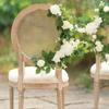 2 Pcs Chair Back Flower Garland Floral Artificial Flower Arrangements Table Centerpiece Decor for Home WeddingParty Living Room Desk Decoration
