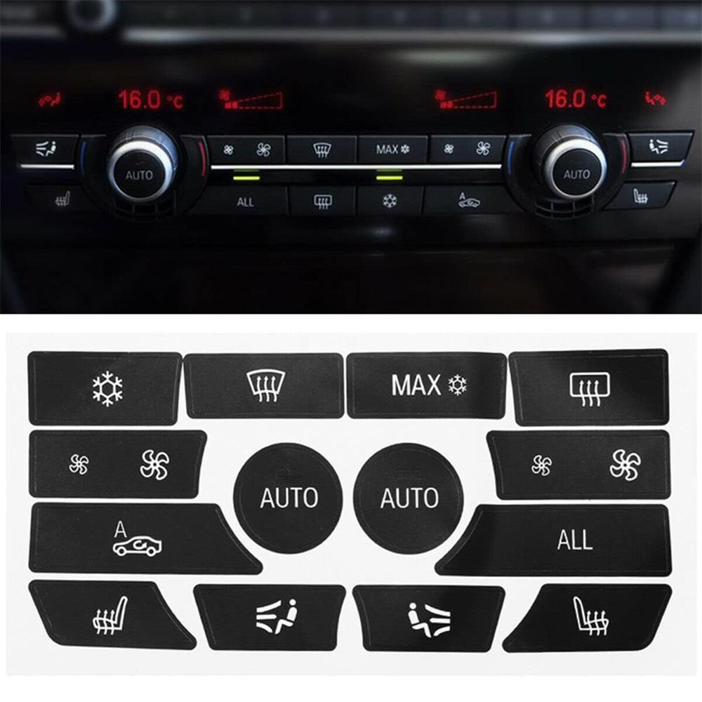 AC Climate Control Button Repair Decals Stickers For BMW 5er 6er 7er F10 F12 F01