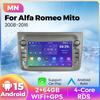 Автомагнитола Android 15 для Alfa Romeo Mito 2008 2009 2011 2012 Carplay Авто Мультимедийный плеер GPS Навигация FM Авторадио