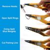 CRAZY SHARK Fishing Pliers, Fishing Pliers, Fishing Pliers, Needle Removal, Hook Removal, Ultra Lightweight, Multifunctional, Portable, Split Ring